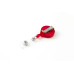 KEY-BAK Ausweishalter KB-Mini Badge 90 cm, mit Clip, Rot