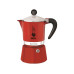 Bialetti Espressokocher Rainbow 3 Tassen, Rot