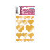 Herma Stickers Metallic Sticker Herzen Gold 36 Stück Gold