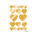 Herma Stickers Metallic Sticker Herzen Gold 36 Stück Gold