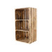 Holz Zollhaus Regal Vintage geflammt 40 x 75 cm