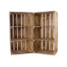 Holz Zollhaus Regal Vintage geflammt 40 x 75 cm