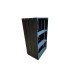 Holz Zollhaus Regal Vintage Schwarz 40 x 75 cm