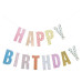 Rico Design Girlande Happy Birthday 3 m, Mehrfarbig