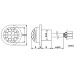 Perel PIR Bewegungsmelder zum Einbauen - 12 V DC EMS114