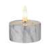Star Trading LED Teelichter Set Flame Marble Ø 5.5 x 6 cm, Grau, 2 Stk