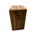 Holz Zollhaus Holzharasse Vintage Shabby Braun 40 x 50 cm