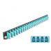 Delock Verteilerplatte Frontblende 24 Port LC Quad OM3 MM aqua Delock Verteilerplatte Frontblende 24 Port LC Quad OM3 MM aqua