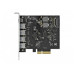 Delock PCI-Express-Karte USB 3.1 Gen2 - 1x USB-C + 4x USB-A