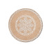 Zeller Present Tischset Mandala natur Rund, 38 cm, Braun