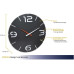 TFA Dostmann Funk-Wanduhr Contour Anthrazit, Ø 35 cm