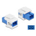 Delock Keystone-Modul SC Buchse zu SC  Buchse Blau / Weiss