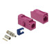 Delock Antennenadapter FAKRA H, zum Crimpen FAKRA H - FAKRA H