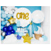Partydeco Luftballon One Pastellblau Ø 30 cm, 6 Stück
