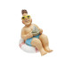 HobbyFun Mini-Figur Badeurlauber mit Schwimmring 6 cm