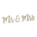 Partydeco Hochzeitsaccessoire Holzschrift Mr & Mrs 50 x 10 cm, Gold Partydeco Hochzeitsaccessoire Holzschrift Mr & Mrs 50 x 10 cm, Gold