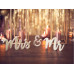 Partydeco Hochzeitsaccessoire Holzschrift Mr & Mrs 50 x 10 cm, Gold Partydeco Hochzeitsaccessoire Holzschrift Mr & Mrs 50 x 10 cm, Gold