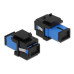 Delock Keystone-Modul SC Buchse zu SC  Buchse Blau / Schwarz