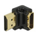Delock Adapter High Speed Ethernet 4K 90° HDMI - HDMI Delock Adapter High Speed Ethernet 4K 90° HDMI - HDMI