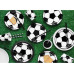 Partydeco Partyset Football 6-teilig, Schwarz-Weiss / Grün