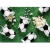 Partydeco Partyset Football 6-teilig, Schwarz-Weiss / Grün