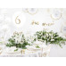 Partydeco Luftballon Just Married Weiss/Gold Ø 30 cm, 6 Stück