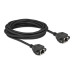 Delock Patchkabel Verlängerungskabel Cat 6A, S/FTP, 5 m, Schwarz