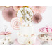 Partydeco Kuchen-Topper Mr & Mrs 25.5 cm, 1 Stück, Gold