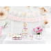 Partydeco Kuchen-Topper Mr & Mrs 25.5 cm, 1 Stück, Gold