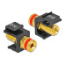 Delock Keystone-Modul Polklemme auf Gewindebuchse rot / schwarz Delock Keystone-Modul Polklemme auf Gewindebuchse rot / schwarz