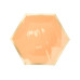 Rico Design Einwegteller Sechseck 27 cm, 10 Stück, Aprikose/Gold Rico Design Einwegteller Sechseck 27 cm, 10 Stück, Aprikose/Gold