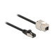Delock Patchkabel RJ45 zu Keystone Cat 6A, S/FTP, 1 m, Schwarz Delock Patchkabel RJ45 zu Keystone Cat 6A, S/FTP, 1 m, Schwarz