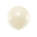 Partydeco Luftballon Gross Metallic 1 m, Pearl