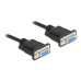 Delock Anschlusskabel RS-232 - RS-232 DB9 (f-f), Nullmodem 2 m