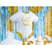 Partydeco Folienballon Baby romper Gold/Weiss Partydeco Folienballon Baby romper Gold/Weiss