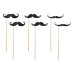 Partydeco Partyaccessoire Moustache 6-teilig, Schwarz Partydeco Partyaccessoire Moustache 6-teilig, Schwarz