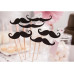 Partydeco Partyaccessoire Moustache 6-teilig, Schwarz Partydeco Partyaccessoire Moustache 6-teilig, Schwarz