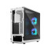 Fractal Design PC-Gehäuse Focus 2 RGB TG Clear Tint Weiss