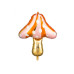 Partydeco Folienballon Pilz Gold/Orange/Rosa