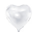 Partydeco Folienballon Herz Weiss Partydeco Folienballon Herz Weiss