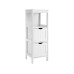 VASAGLE Regal mit 2 Schubladen 30 x 89 cm, Weiss