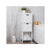 VASAGLE Regal mit 2 Schubladen 30 x 89 cm, Weiss