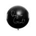 Partydeco Luftballon Boy or Girl – Mädchen Rosa gefüllt, Ø 1 m, 1 Stk