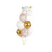 Partydeco Luftballon Eisbär Gold/Rosa/Weiss, Ø 30 cm, 6 Stück