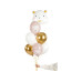 Partydeco Luftballon Eisbär Gold/Rosa/Weiss, Ø 30 cm, 6 Stück