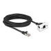Delock Patchkabel für Easy 45 Modul Cat 6A, S/FTP, 5 m, Schwarz