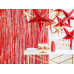 Partydeco Partyaccessoire Vorhang 90 x 250 cm, Rot