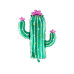 Partydeco Folienballon Cactus Grün