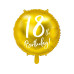Partydeco Folienballon 18th Birthday Gold/Weiss Partydeco Folienballon 18th Birthday Gold/Weiss