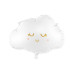 Partydeco Folienballon Wolke 51 x 35.5 cm, Weiss